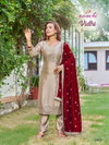 Vidhi By Aanchi Vichitra Silk Wholesale Kurti With Bottom Dupatta In India